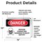 Signmission Pesticide Storage Tank Hazardous Danger Sign, Vinyl Decal, 14in W x 10in L, 2PK OS-2PACK-DS-D-1014-L-1975 - alternate 6